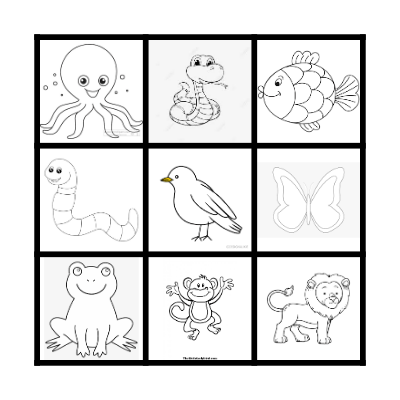 LOTERIA DE ANIMALES Bingo Card