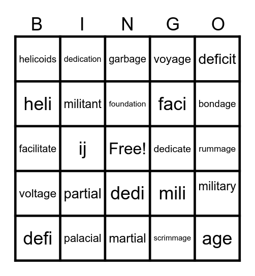 Whiteboard Skills Bingo Card