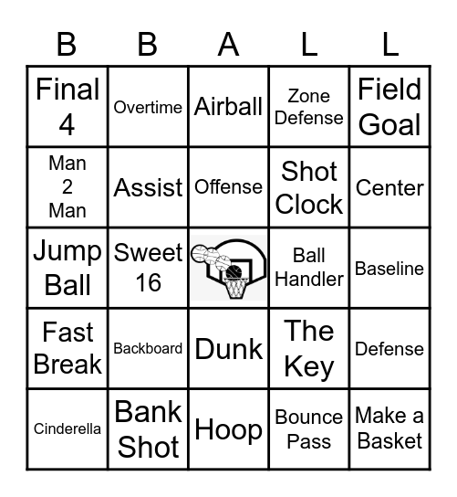 March Madness! Bingo Card