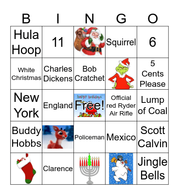 Holiday Bingo Card