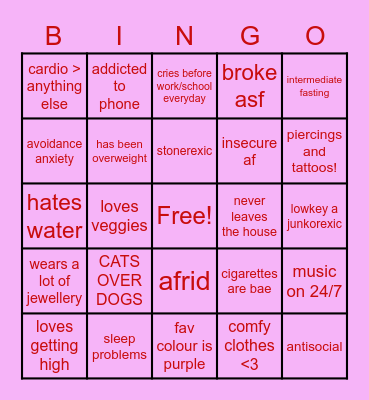 🎀 Effys Bingo 🎀 Bingo Card