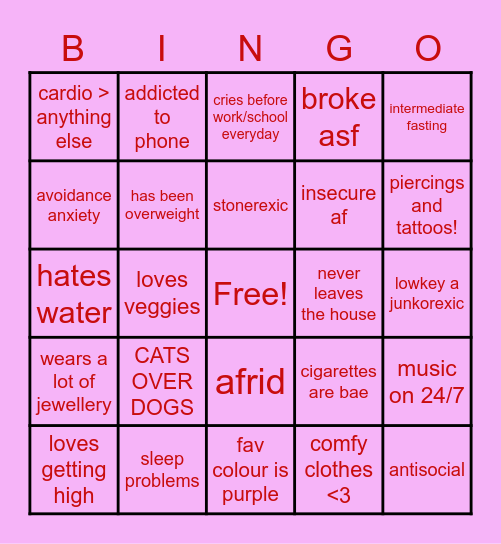 🎀 Effys Bingo 🎀 Bingo Card