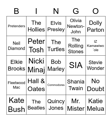 Bingo nr. 7 Bingo Card