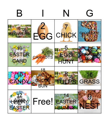 EASTER Bingo Card