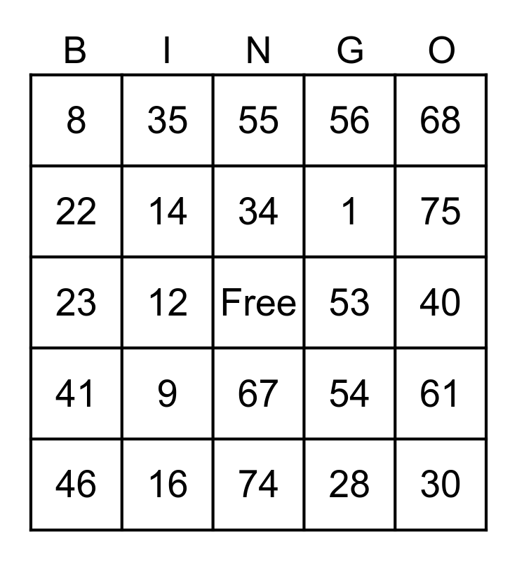 KUYEP SQUAD Bingo Card