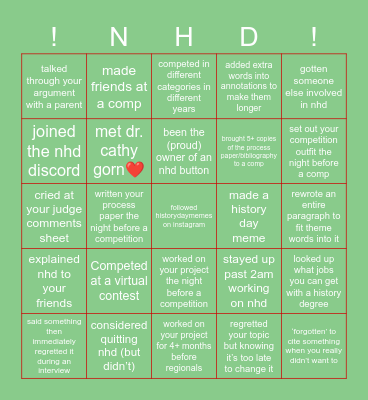 Bingo Card