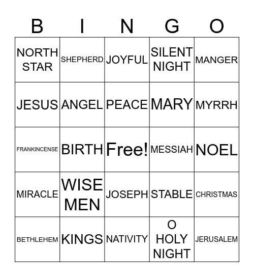 BROCK CHRISTMAS Bingo Card