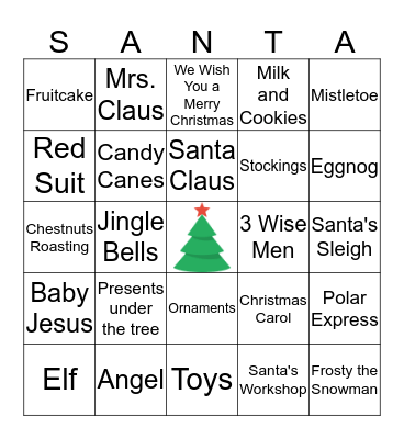 Christmas Bingo Card