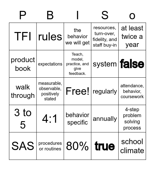 Bingo Card