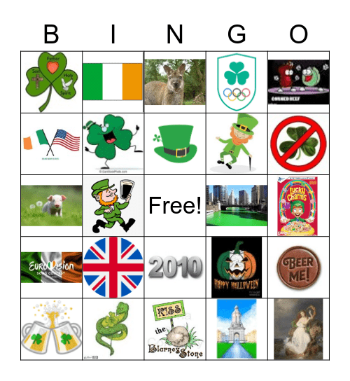 St. Patrick's Day! Bingo Card