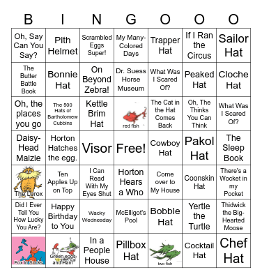 Dr.Suess Bringo Bingo Card