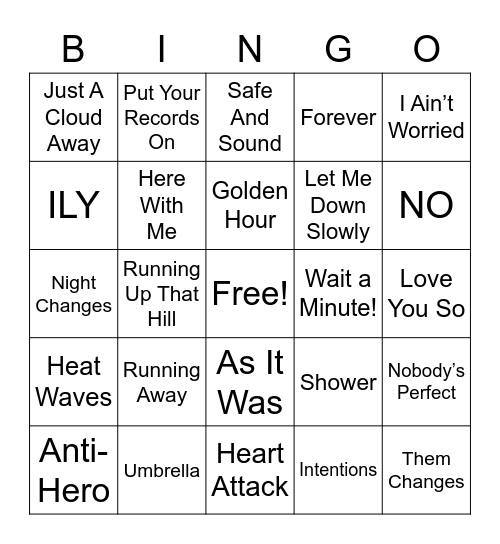 FROM TIKTOK Bingo Card