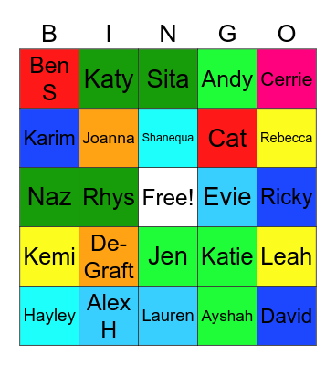 Purple - 3rd September Bingo Card