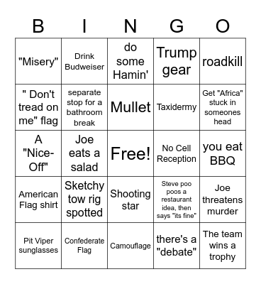 The Gang goes to 100 Acre Wood Bingo Card