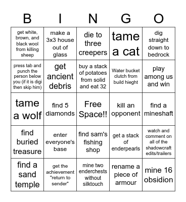 March Madnes BINGO Card