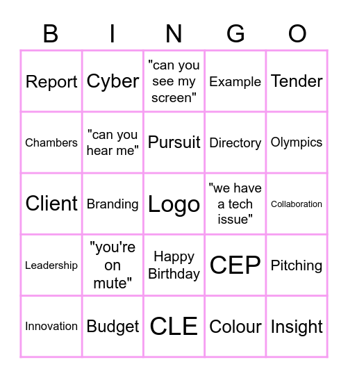 C&M Bingo! Bingo Card