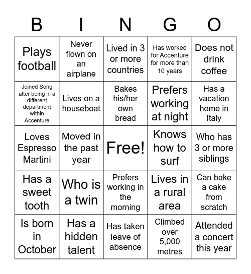 Build Bingo Card