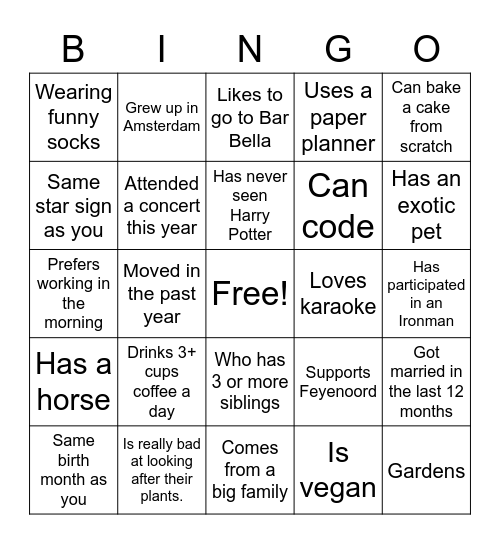 Build Bingo Card