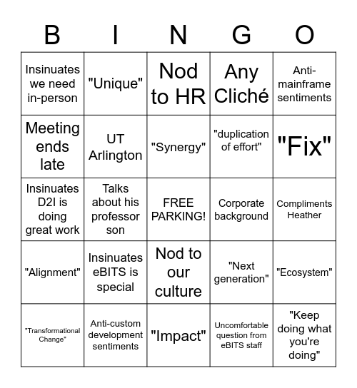 Maggie's Card Bingo Card