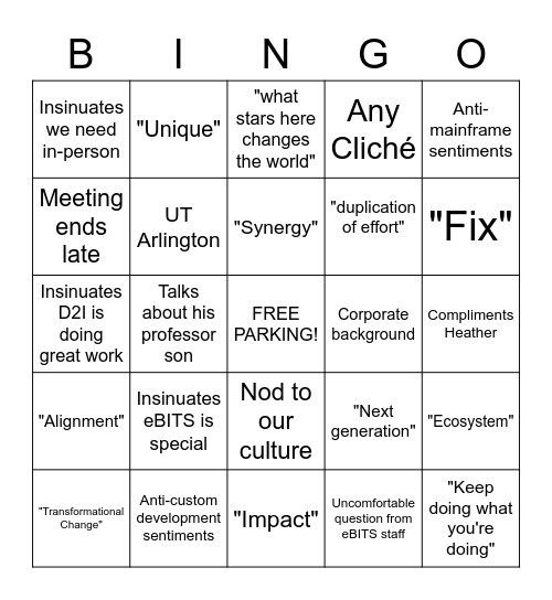 Maggie's Card Bingo Card