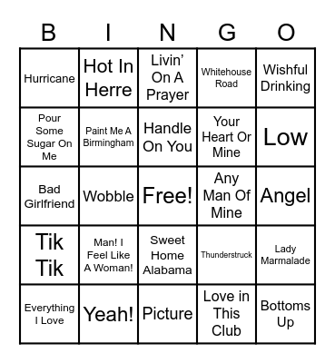 Alexis Birthday Bingo Card