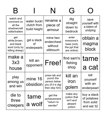 March Madness bingo Card