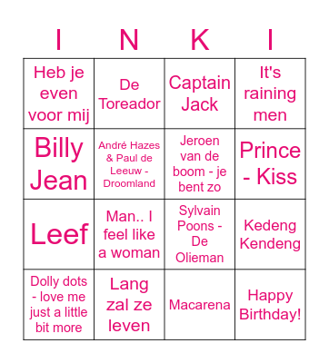 Mama 60 jaar! Bingo Card