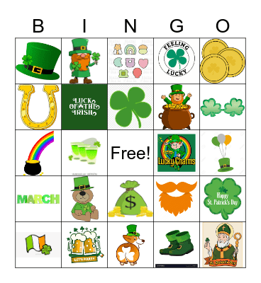 St Patty's Day Bingo! Bingo Card