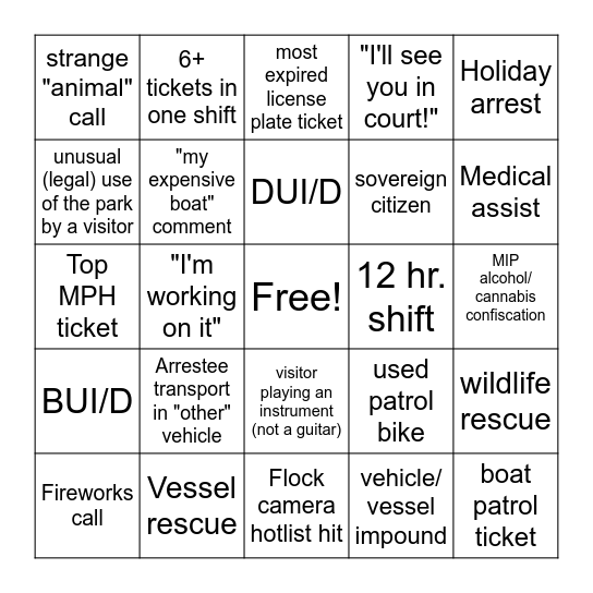 Grey and Turpin ONLY! BINGO 2023 Bingo Card