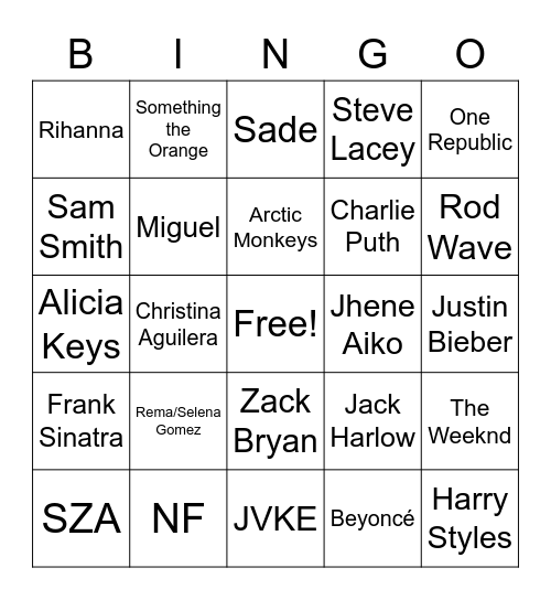 Bingo Card