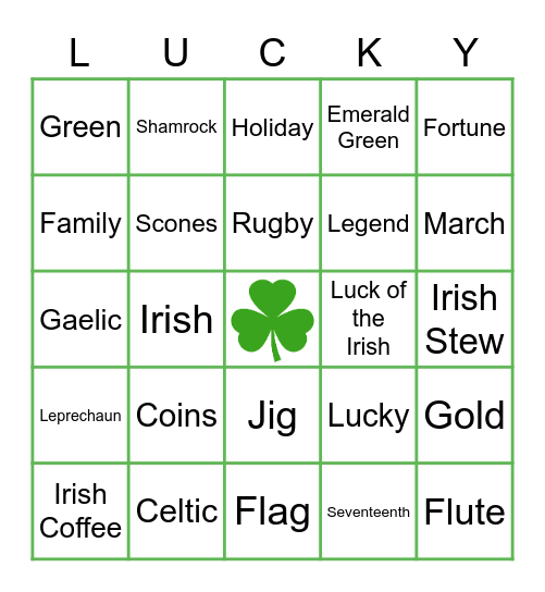 ST. PATRICK'S DAY @ IKO Bingo Card