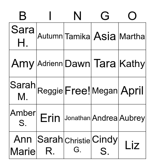 CSR Bingo 2015 Bingo Card