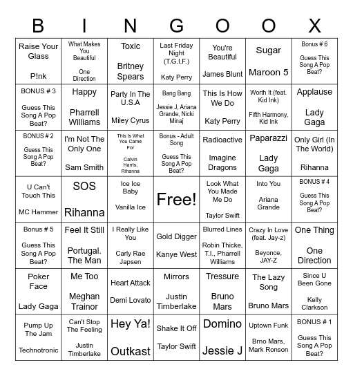 MARCH BREAK TRIVIA Bingo Card
