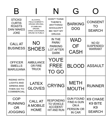 OP LIVE Bingo Card