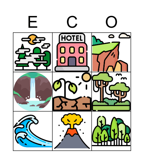 Ecology Vocabulary Bingo Card