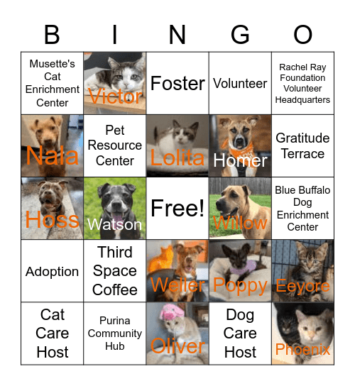 Best Friends Bingo Card