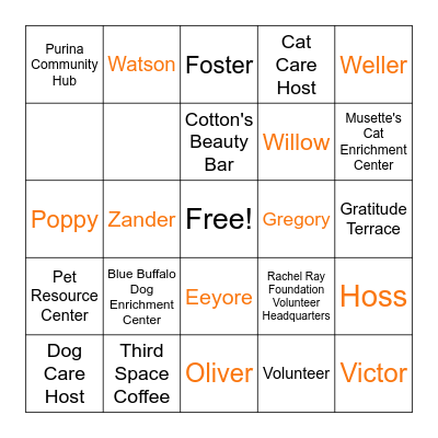 Best Friends Bingo Card