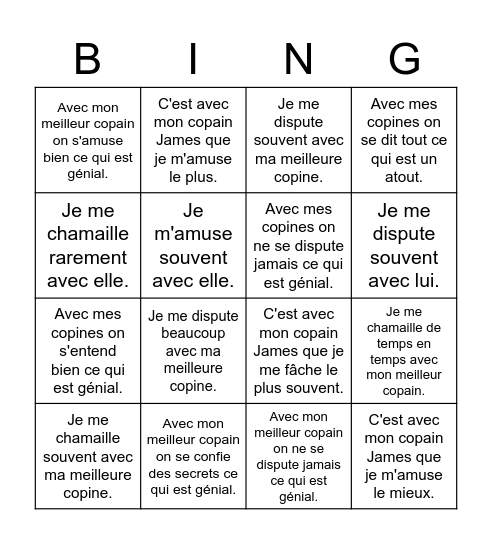 Year 8 Spring 2 Week 4 Bingo Card