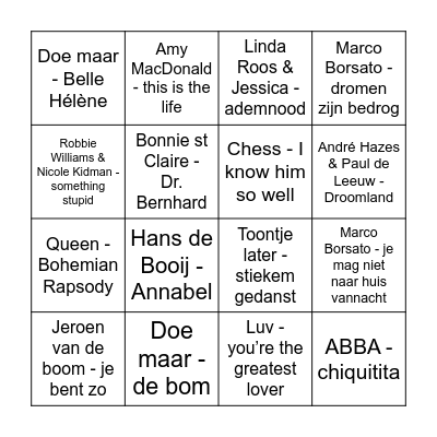 Ingrid 60 jaar! Bingo Card