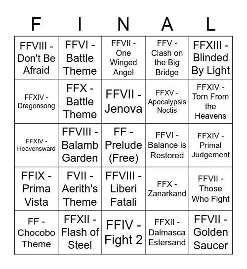 Distant Worlds Bingo Card