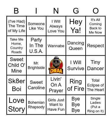 Karaoke Classics Bingo Card