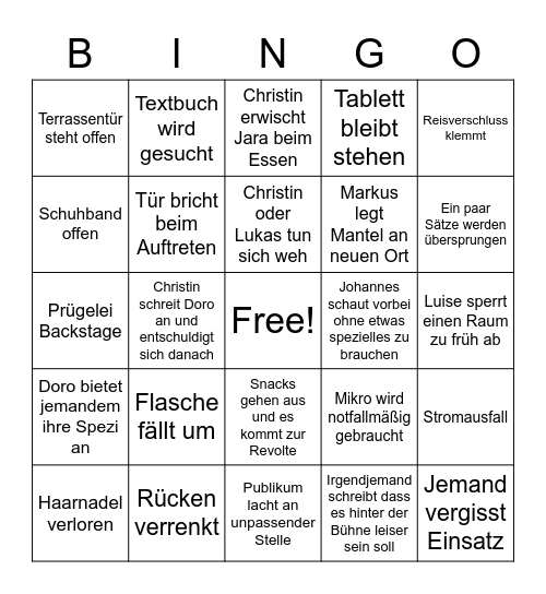 Kurz vor Null Bullshit Bingo Card