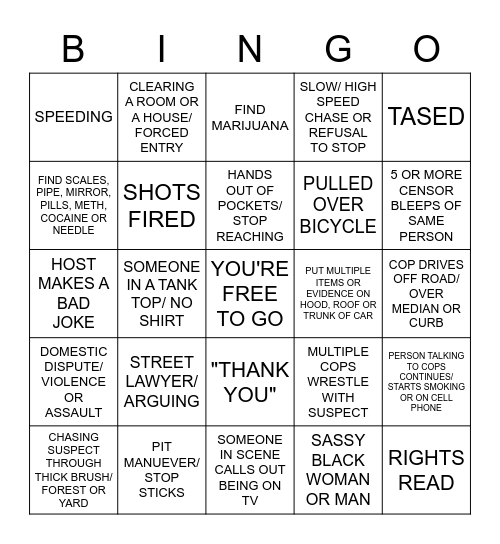 OP LIVE Bingo Card