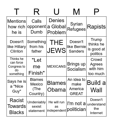 MILLION DOLLAR LOAN Bingo Card