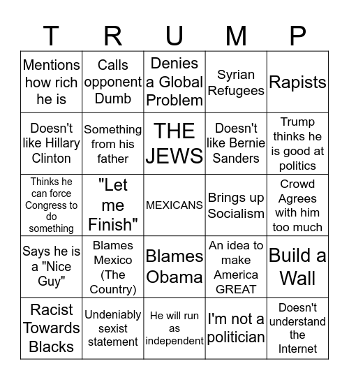 MILLION DOLLAR LOAN Bingo Card