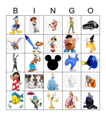 Disney Bingo Card