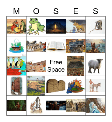 Moses Bingo Card