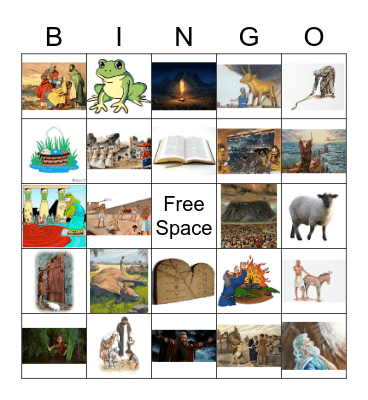 Moses Bingo Card