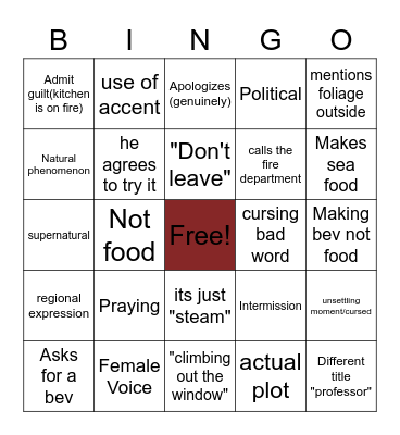 bruh Bingo Card