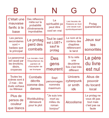 OhNo It's UCN Time Bingo Card